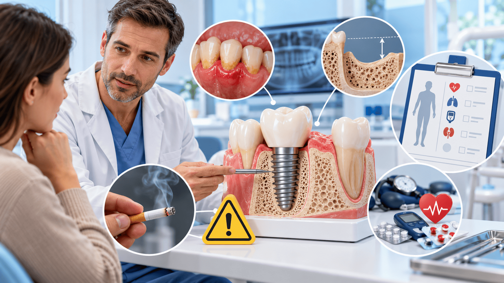 Când nu se poate face un implant dentar